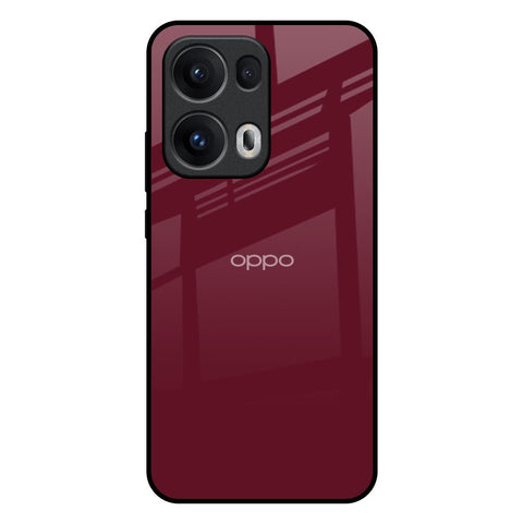 Classic Burgundy Glossy Case for Oppo Reno13 Pro 5G