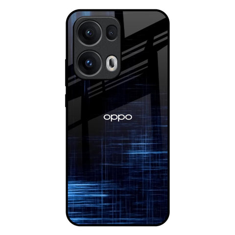 Blue Scratch Glossy Case for Oppo Reno13 Pro 5G