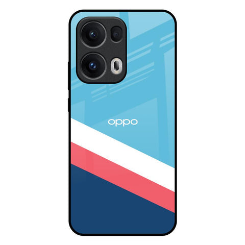 Pink & White Stripes Glossy Case For Oppo Reno13 Pro 5G