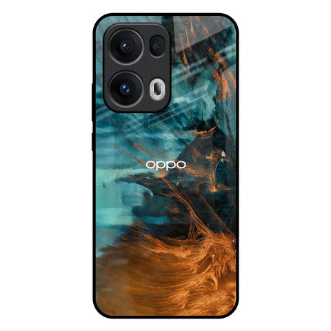 Golden Splash Glossy Case for Oppo Reno13 Pro 5G