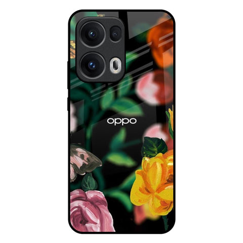 Flowers & Butterfly Glossy Case for Oppo Reno13 Pro 5G