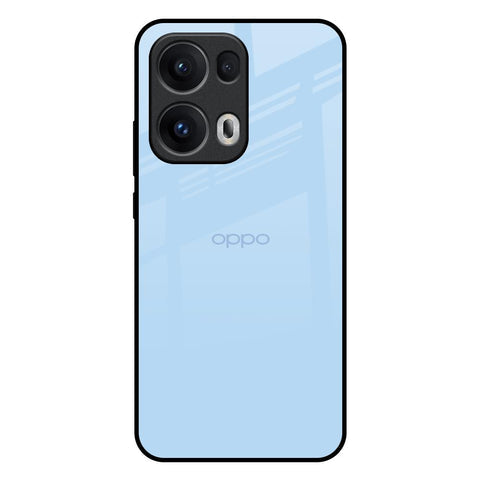 Pastel Sky Blue Glossy Case for Oppo Reno13 Pro 5G
