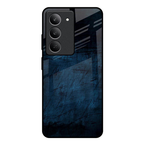 Dark Blue Grunge Glossy Case for Realme 14x 5G