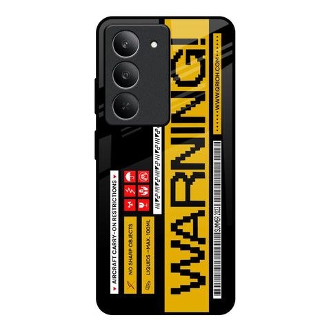 Aircraft Warning Glossy Case for Realme 14x 5G