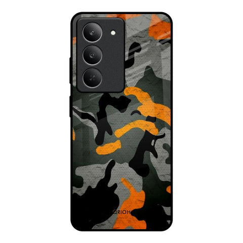 Camouflage Orange Glossy Case For Realme 14x 5G