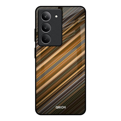 Diagonal Slash Pattern Glossy Case for Realme 14x 5G