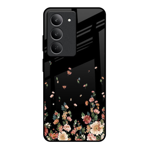 Floating Floral Print Glossy Case for Realme 14x 5G