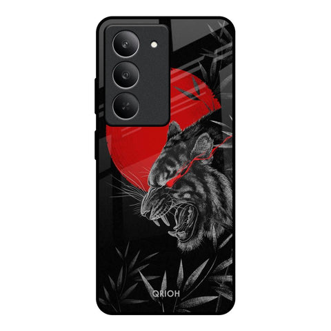 Red Moon Tiger Glossy Case for Realme 14x 5G