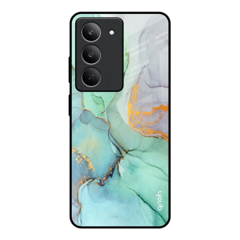 Green Marble Glossy Case for Realme 14x 5G