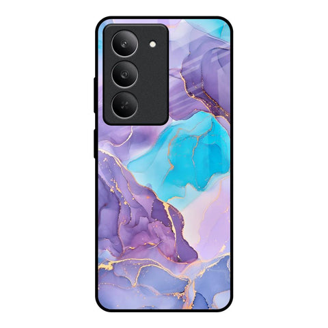 Alcohol ink Marble Glossy Case for Realme 14x 5G