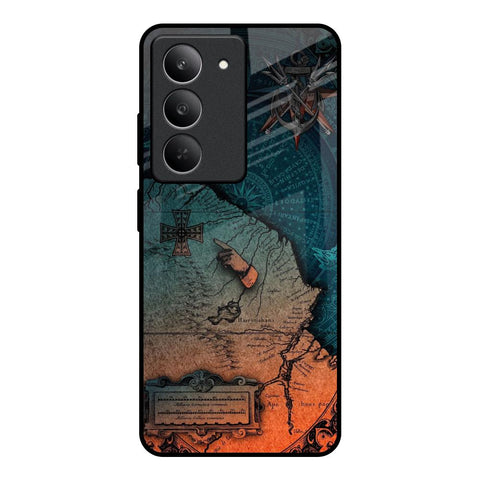 Geographical Map Glossy Case for Realme 14x 5G