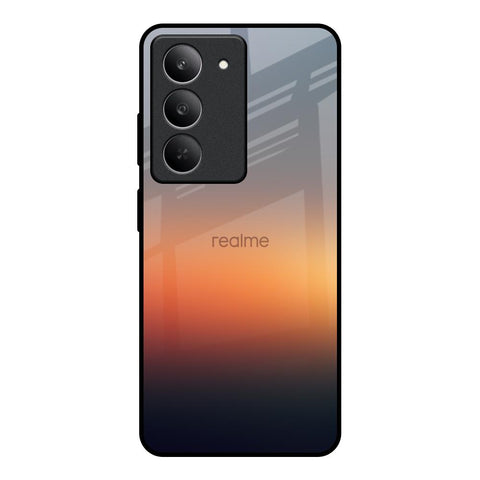 Aesthetic Orange Glossy Case for Realme 14x 5G