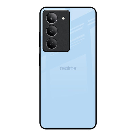 Pastel Sky Blue Glossy Case for Realme 14x 5G