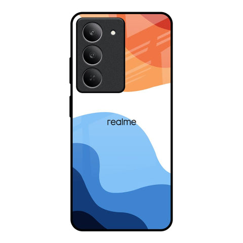 Wavy Color Pattern Glossy Case for Realme 14x 5G