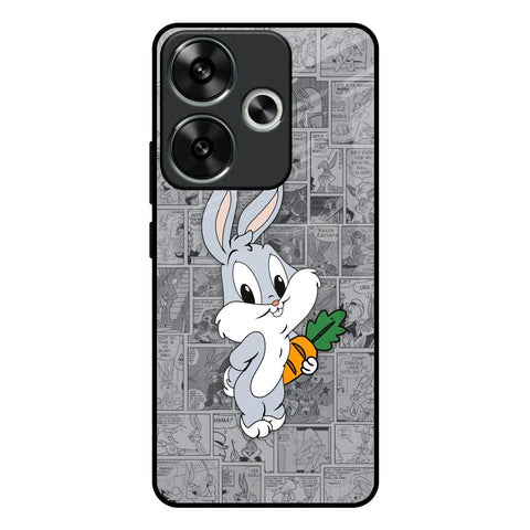 Cute Baby Bunny Glossy Case for Poco F6 5G