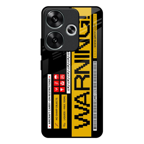 Aircraft Warning Glossy Case for Poco F6 5G