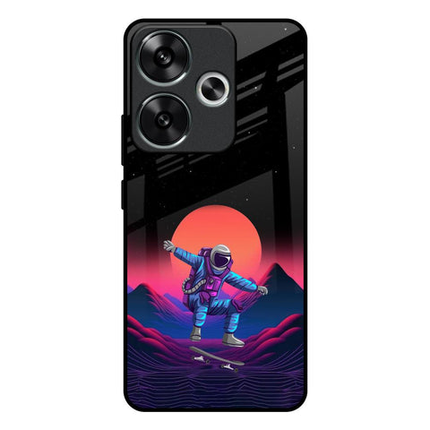 Retro Astronaut Glossy Case for Poco F6 5G