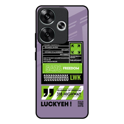 Run & Freedom Glossy Case for Poco F6 5G