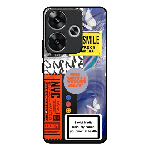 Smile for Camera Glossy Case for Poco F6 5G