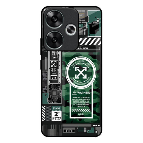 Green Camo Circuit Glossy Case for Poco F6 5G