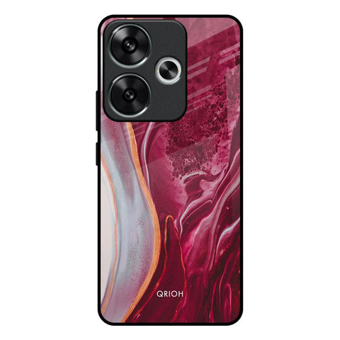 Crimson Ruby Glossy Case for Poco F6 5G