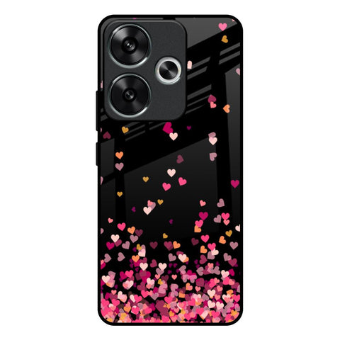 Heart Rain Fall Glossy Case For Poco F6 5G