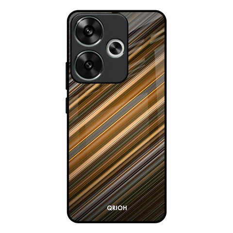 Diagonal Slash Pattern Glossy Case for Poco F6 5G