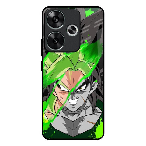 Anime Green Splash Glossy Case for Poco F6 5G