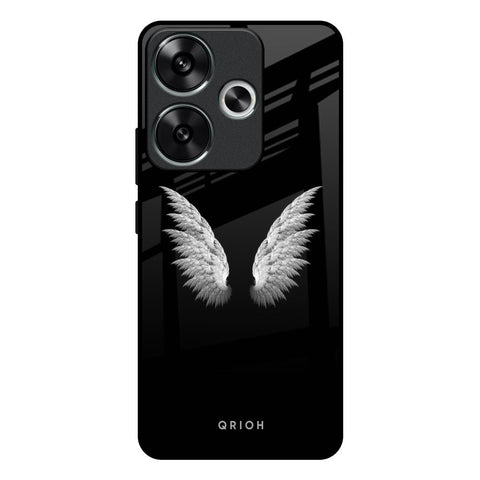 White Angel Wings Glossy Case for Poco F6 5G