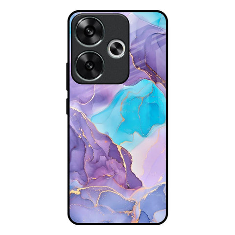 Alcohol ink Marble Glossy Case for Poco F6 5G