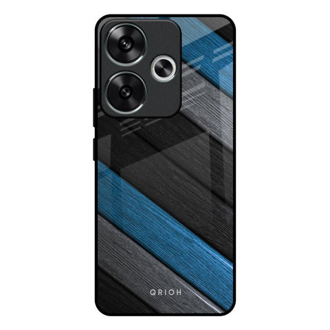 Multicolor Wooden Effect Glossy Case for Poco F6 5G