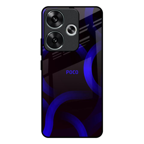 Blue Ring Light Glossy Case for Poco F6 5G
