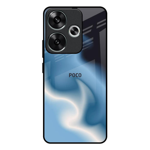 Blue Waves Glossy Case for Poco F6 5G
