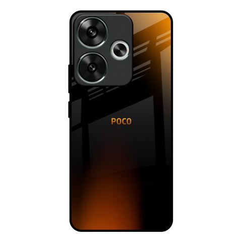 Orange Black Fusion Glossy Case for Poco F6 5G