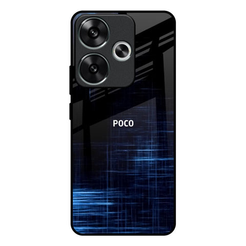 Blue Scratch Glossy Case for Poco F6 5G