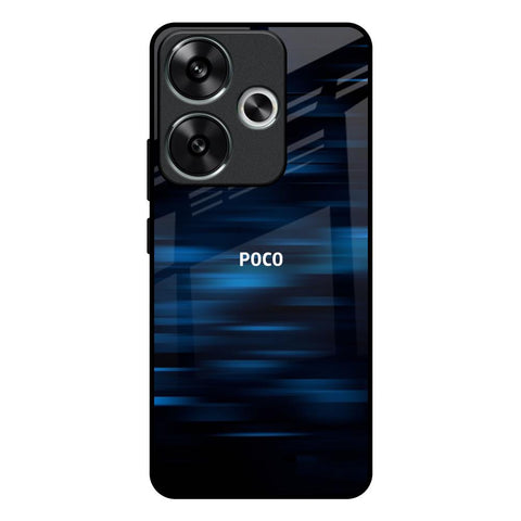 Blue Rough Abstract Glossy Case for Poco F6 5G