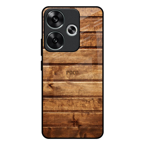 Wooden Planks Glossy Case for Poco F6 5G