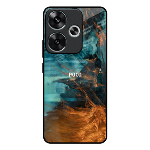 Golden Splash Glossy Case for Poco F6 5G