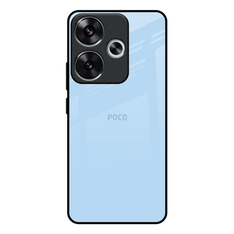 Pastel Sky Blue Glossy Case for Poco F6 5G