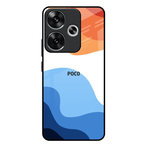 Wavy Color Pattern Glossy Case for Poco F6 5G