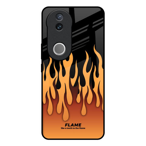 Fire Flame Glossy Case for Vivo V50e 5G