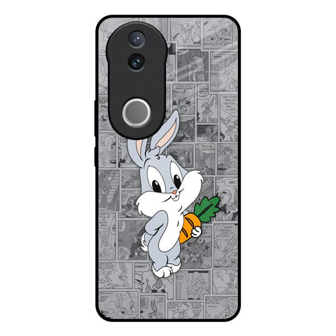 Cute Baby Bunny Glossy Case for Vivo V50e 5G