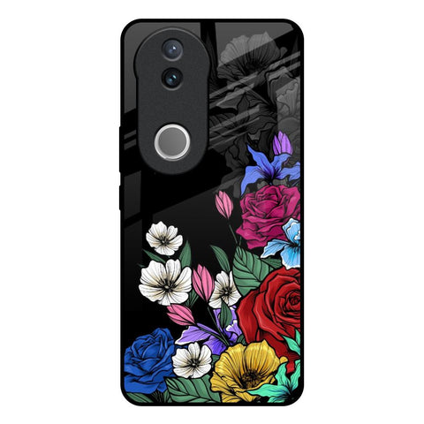 Rose Flower Bunch Art Glossy Case for Vivo V50e 5G