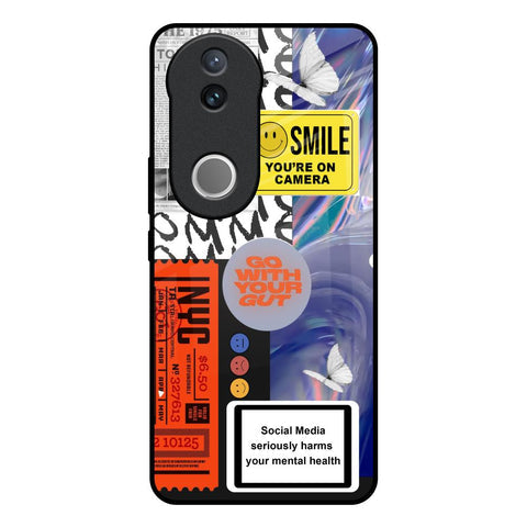 Smile for Camera Glossy Case for Vivo V50e 5G