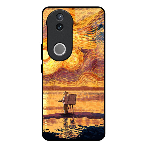 Sunset Vincent Glossy Case for Vivo V50e 5G