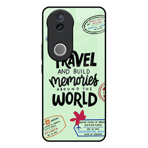 Travel Stamps Glossy Case for Vivo V50e 5G