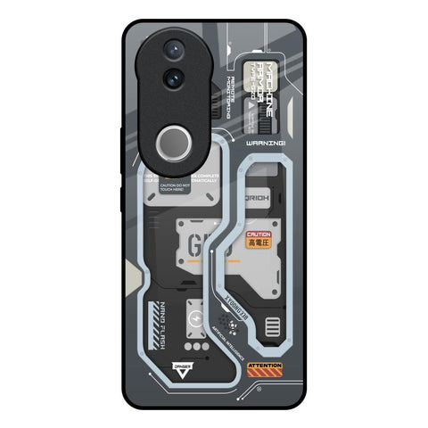 Retro Futuristic Glossy Case for Vivo V50e 5G