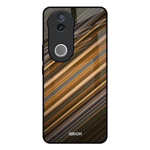Diagonal Slash Pattern Glossy Case for Vivo V50e 5G