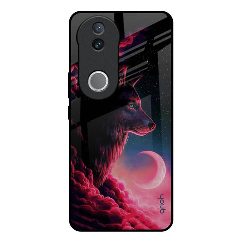 Moon Wolf Glossy Case for Vivo V50e 5G