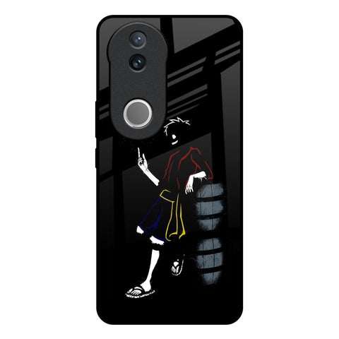 Luffy Line Art Glossy Case for Vivo V50e 5G